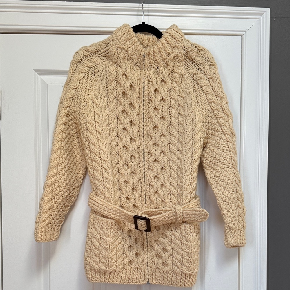 Cream Cable Knit Sweater